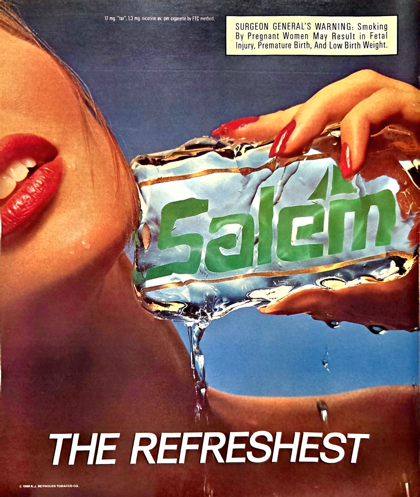 10x12 Vintage 1988 print advertisement for Salem cigarettes