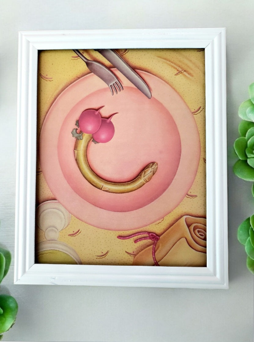 8x10 Framed Original Vintage Print