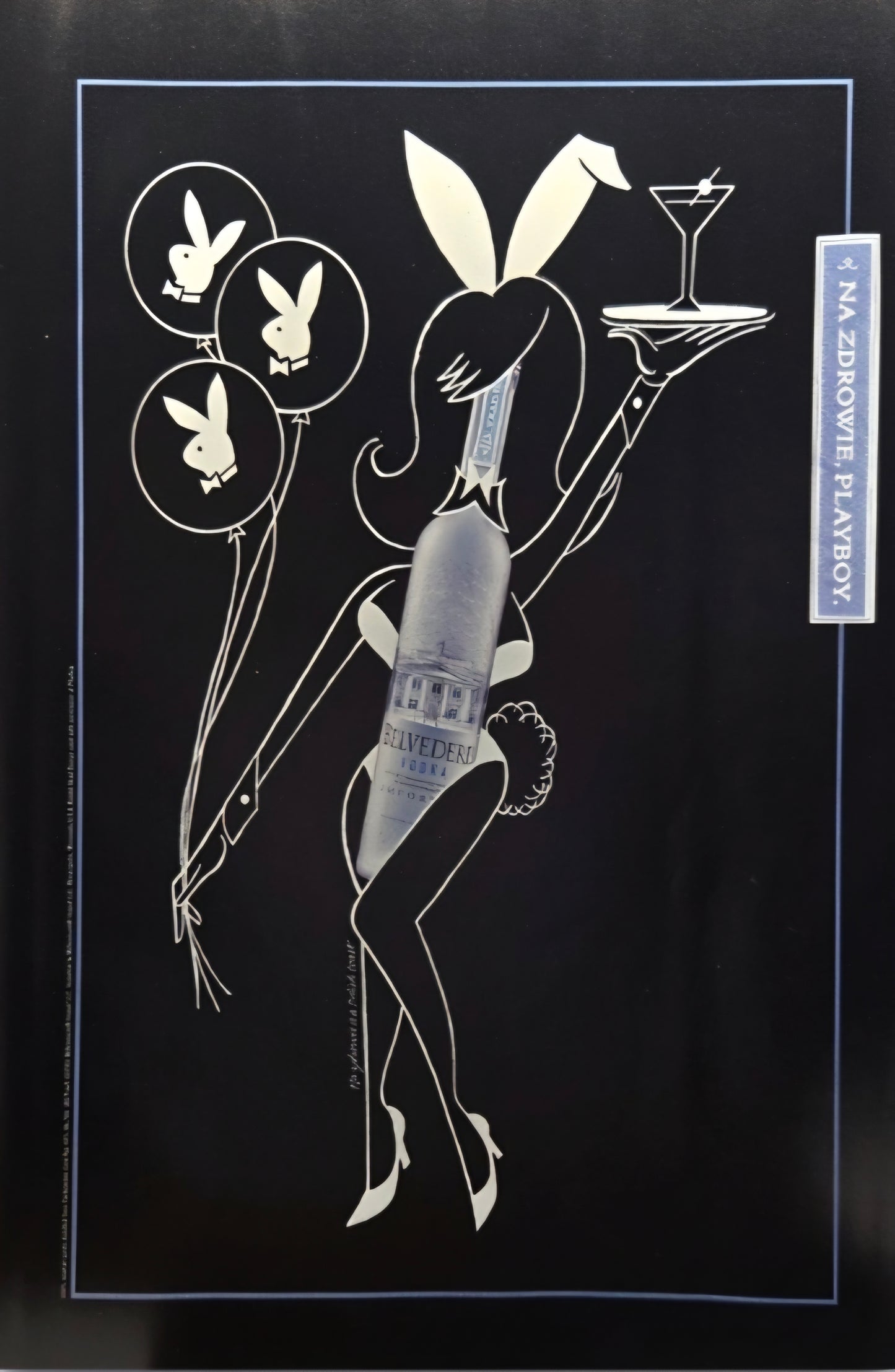 8x10 Vintage magazine print advertisement featuring Belvedere Vodka