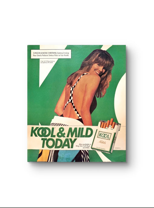 10x12 Vintage 1980s magazine print advertisement for KOOL