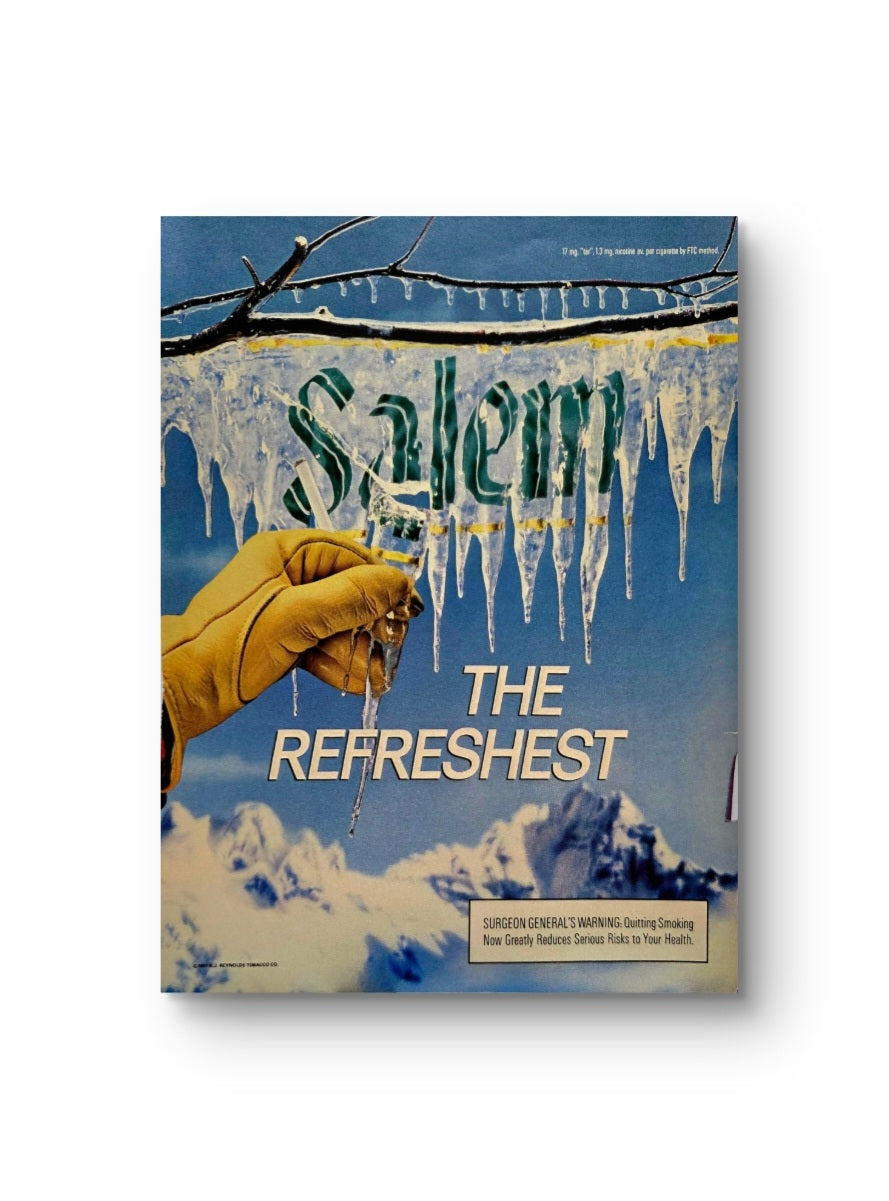 10x12 Vintage 1987 print advertisement for Salem menthol cigarettes