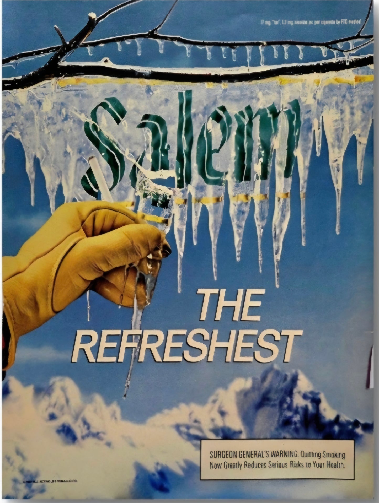 10x12 Vintage 1987 print advertisement for Salem menthol cigarettes