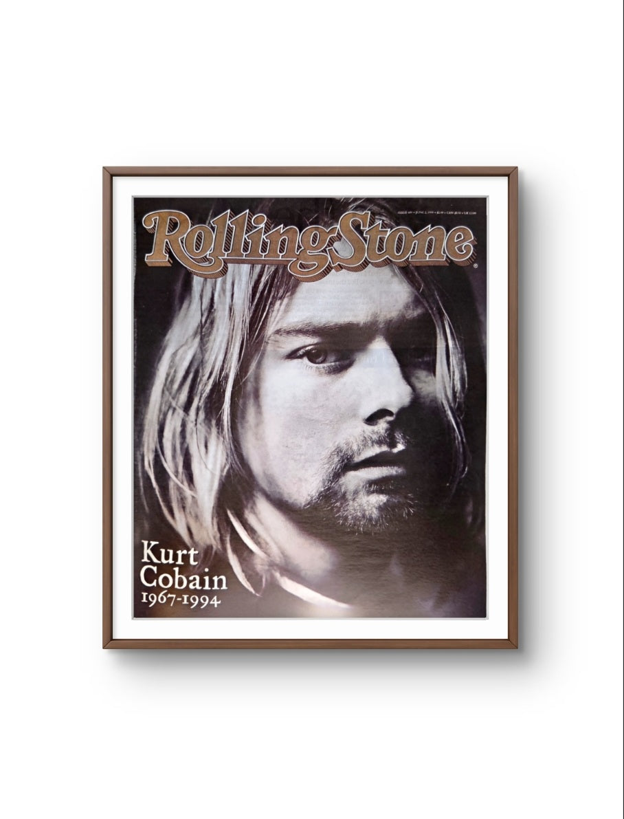 11x14 Framed Vintage  Magazine Poster - Kurt Cobain